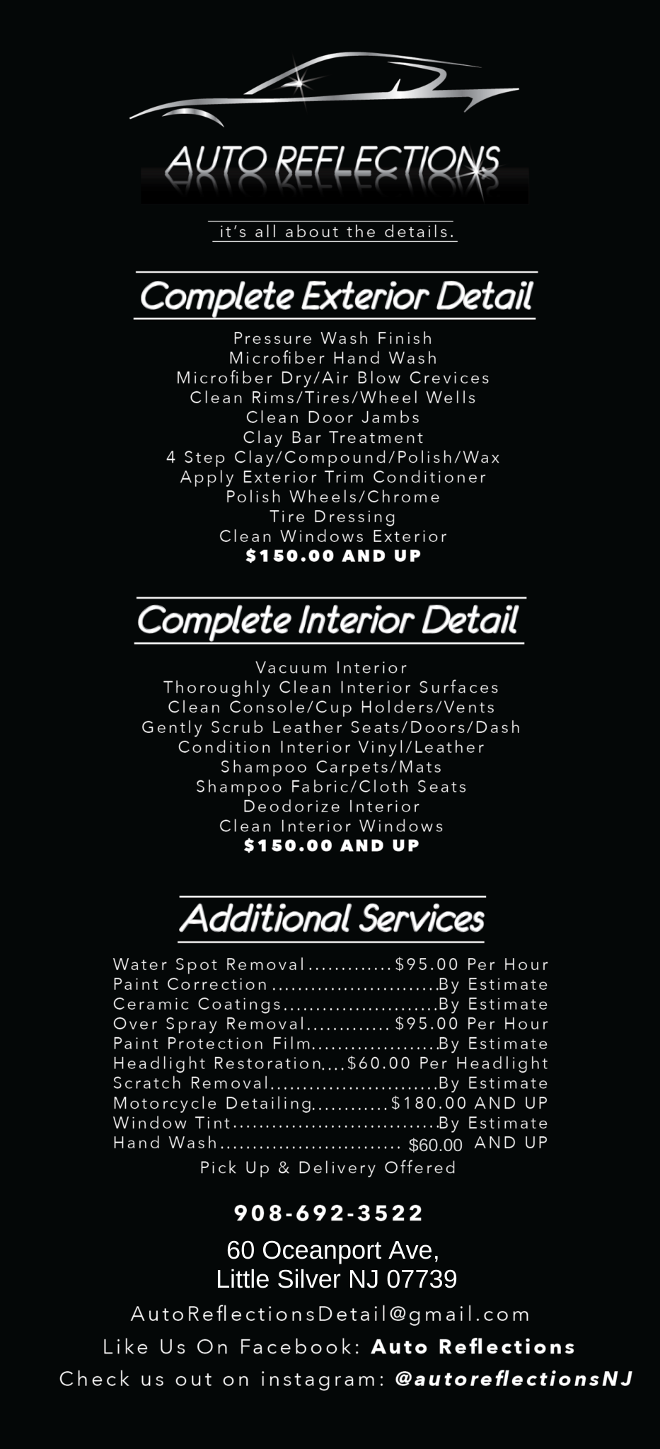 Auto Reflections Detail Car Detailing Service Car detailing service